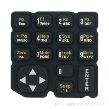 Silicone Keypad for Electronic Products with Printing and Coating, Laser Etching